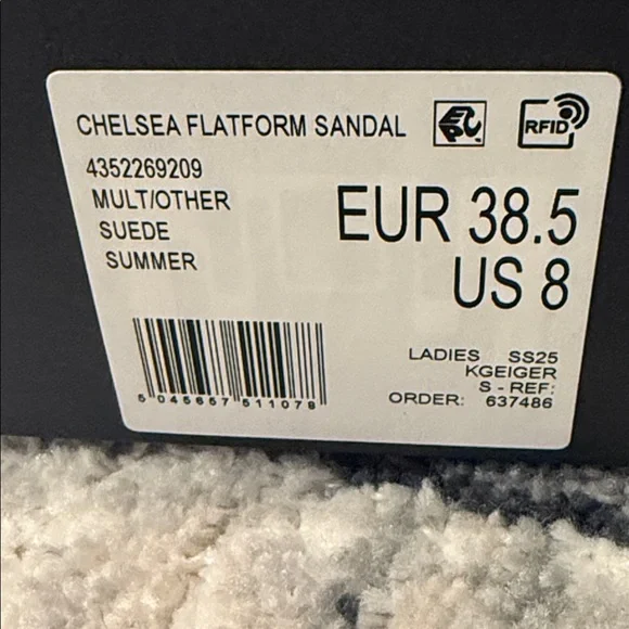 ✨ Kurt Geiger Chelsea Flatform Sandals – Women’s Size 8 (NWT) ✨ - Picture 9 of 12